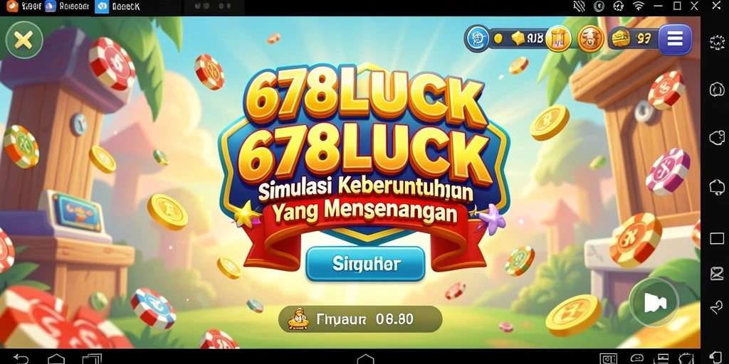 Tampilan gameplay 678LUCK dengan elemen simulasi yang menarik.