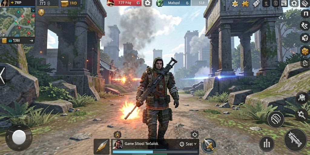 Tampilan gameplay menarik dari 77RP yang penuh strategi.