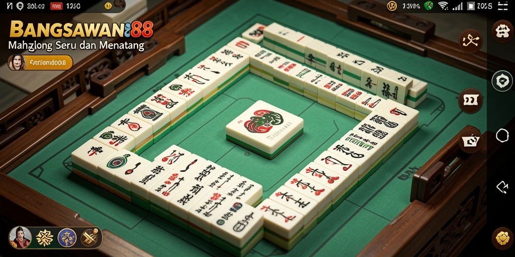 Tampilan permainan Mahjong yang menantang dan menarik di BANGSAWAN88.