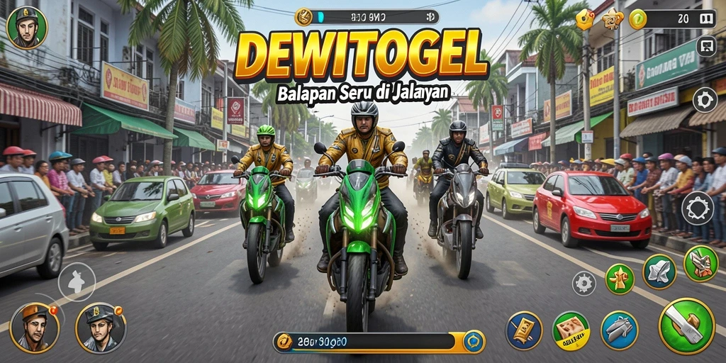 Menampilkan aksi balapan yang seru di DEWITOGEL.
