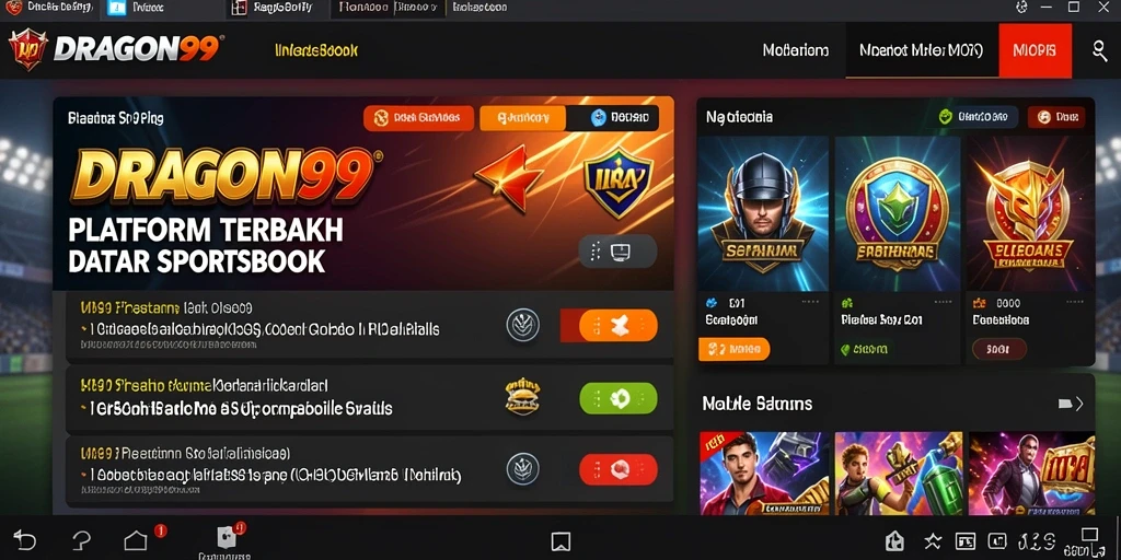 Tampilan gameplay <strong>DRAGON99</strong> yang menarik dalam taruhan olahraga.