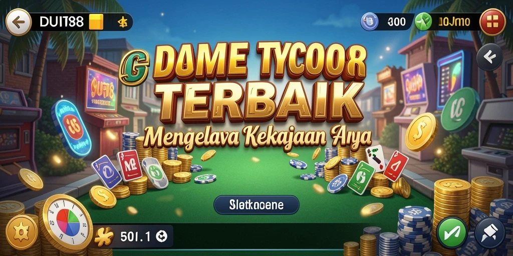 Tampilan gameplay seru dalam DUIT188, game Tycoon yang menantang.