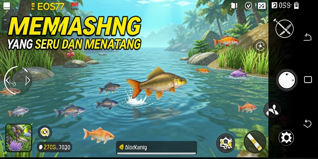 Tangkapan screenshot gameplay mendebarkan di EOS77.