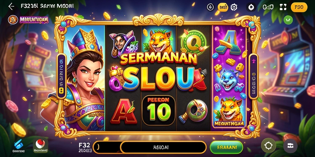 Gameplay menarik dari F32 dengan kombinasi simbol slot yang seru.