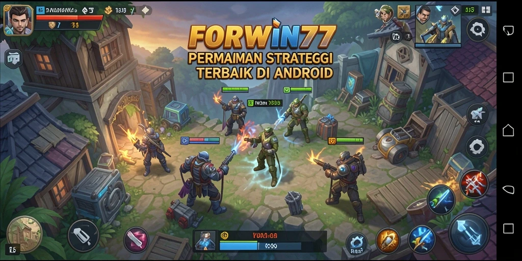 Tangkapan layar gameplay FORWIN77 yang menunjukkan strategi seru.