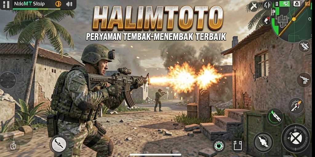 Tampilan seru gameplay HALIMTOTO dalam pertempuran mencengangkan.