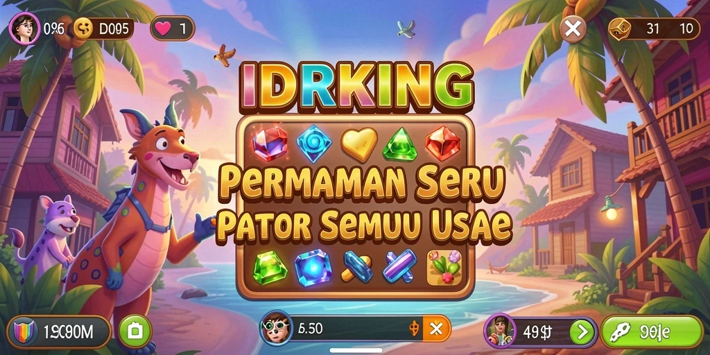Tampilan permainan <strong>IDRKING</strong> yang penuh warna dan menyenangkan.