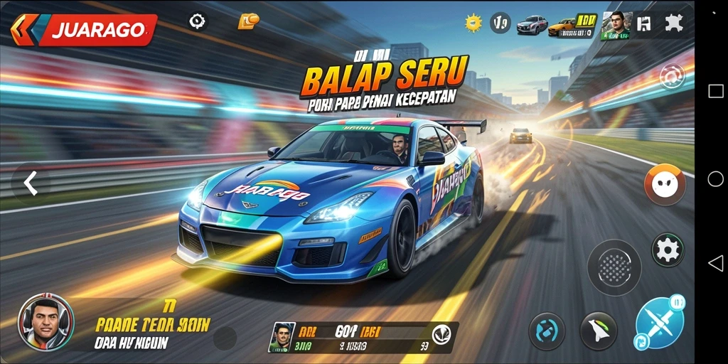 Tampilan seru dari balapan JUARAGO dengan kendaraan yang memukau.