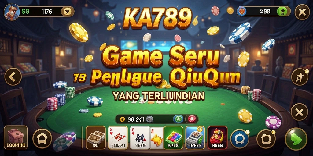 Screenshot gameplay KA789 menampilkan suasana seru saat bermain QiuQiu.