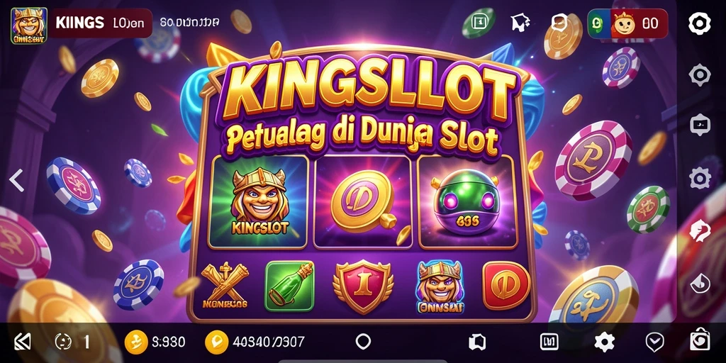Gameplay KINGSLOT yang penuh warna dan mendebarkan.