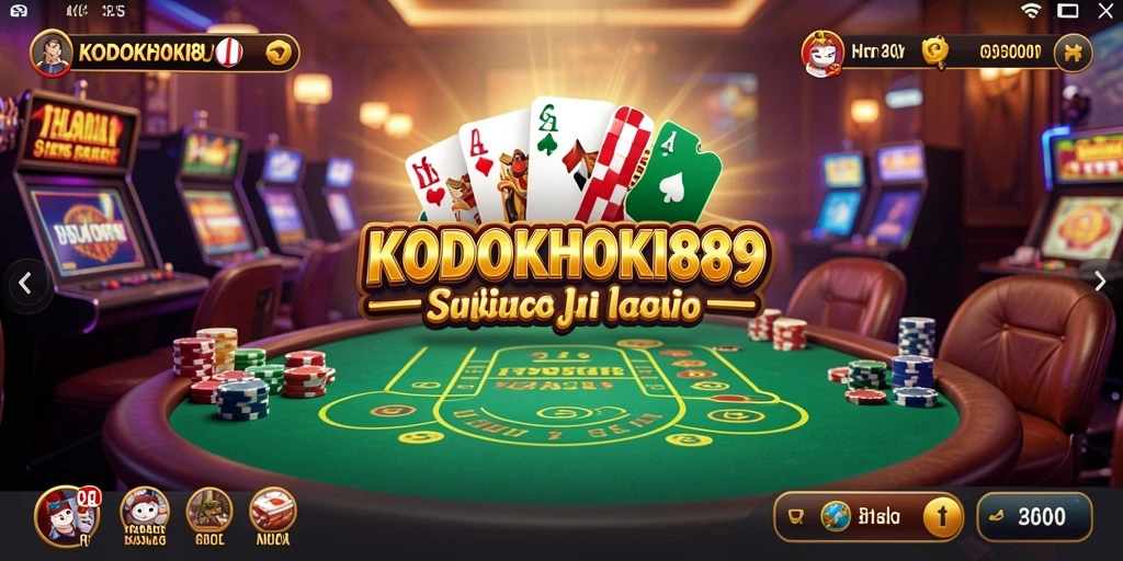 Screenshot gameplay <strong>KODOKHOKI889</strong> menampilkan aksi seru permainan kasino.
