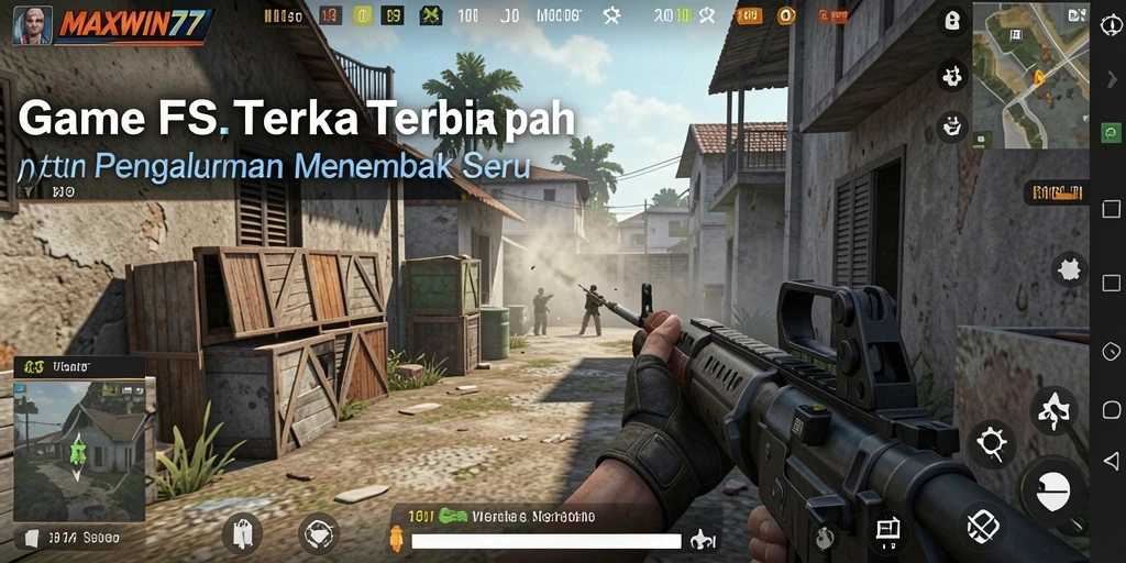 Screenshot MAXWIN77 menampilkan serunya pertempuran FPS dengan grafis menawan.