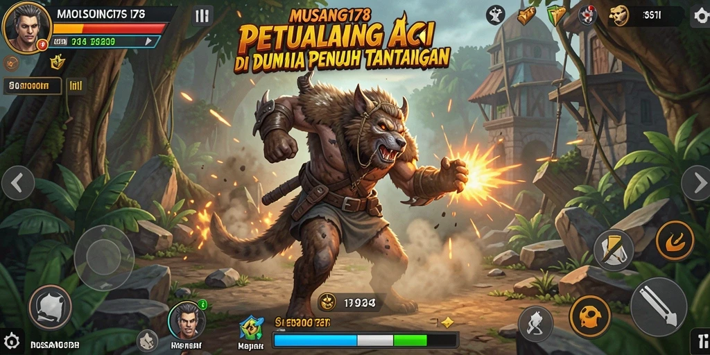 Tangkapan layar menampilkan aksi seru dalam <strong>MUSANG178</strong>.