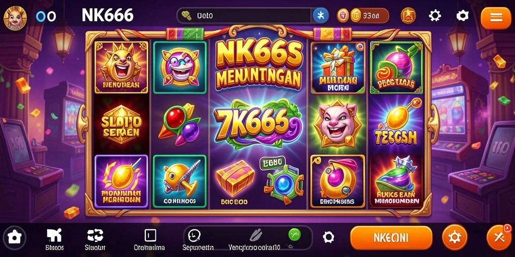 Screenshot gameplay NK666 dengan fitur slot yang menarik.