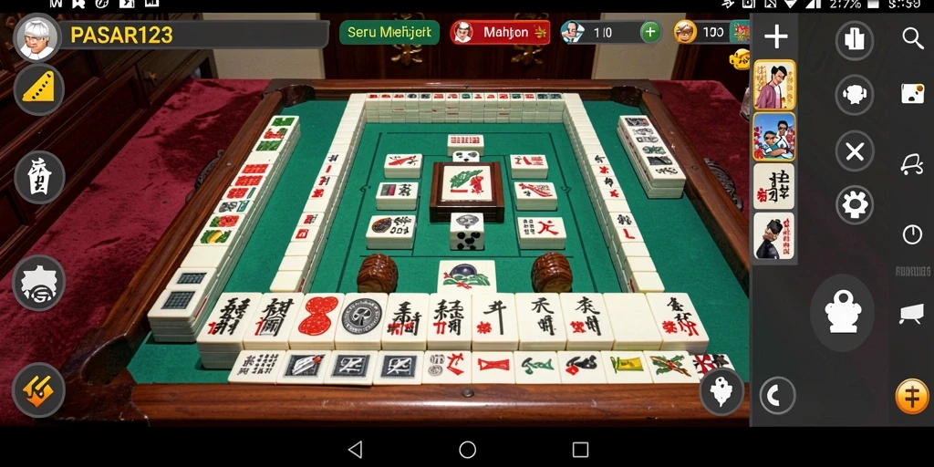 Tampilan gameplay Mahjong yang menarik di PASAR123.
