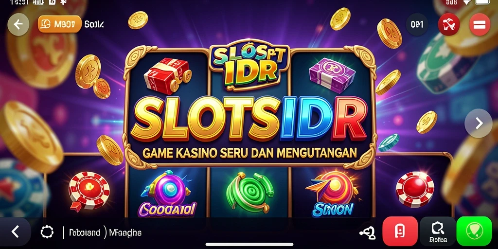 Tangkap keseruan gameplay SLOTSIDR dengan berbagai mesin slot menarik.