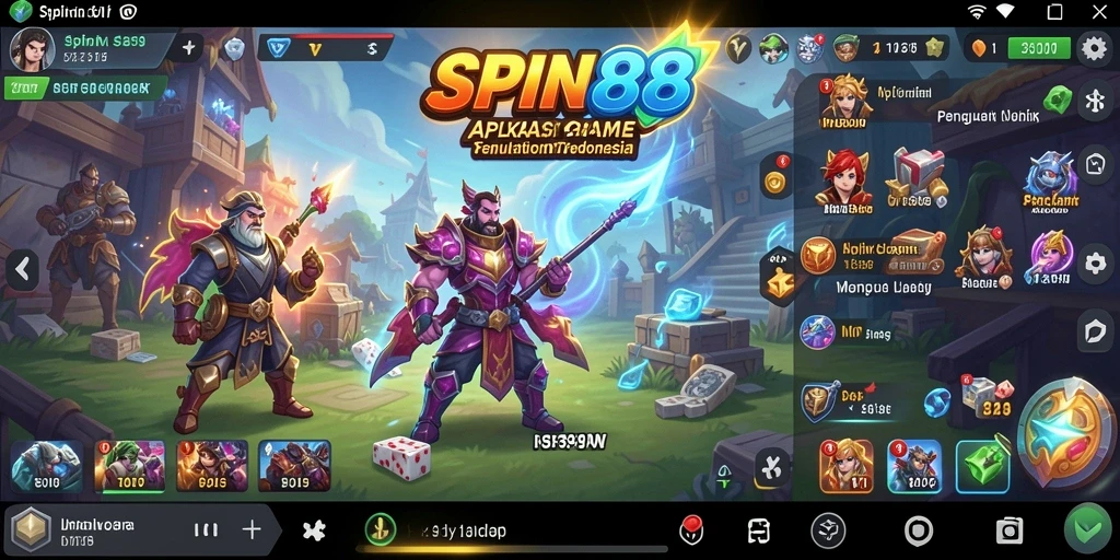 Tampilan menarik dari gameplay SPIN88 yang menawan.