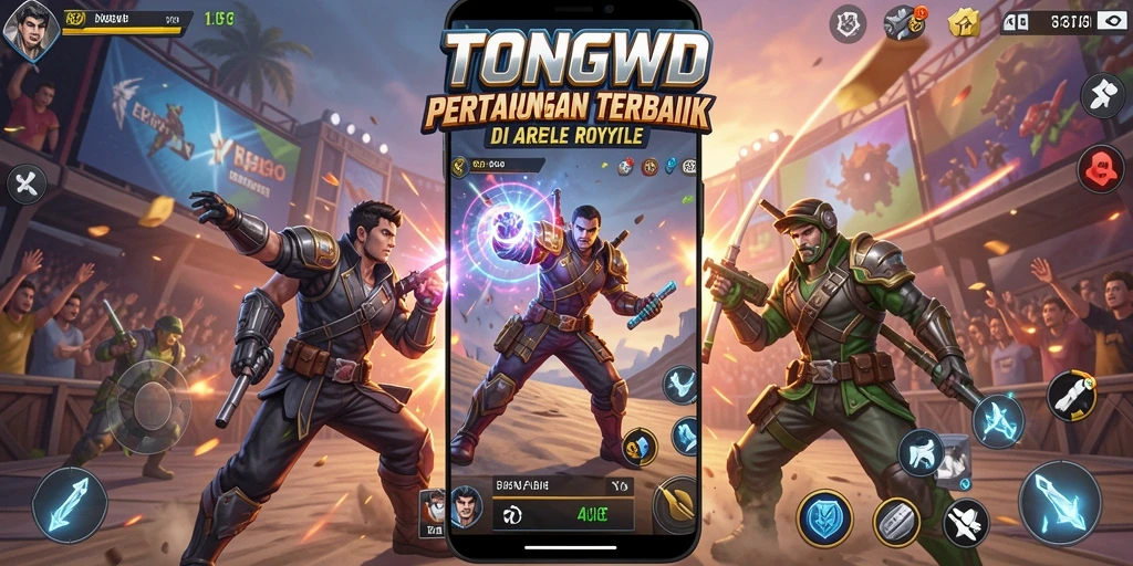 Tangkapan layar gameplay seru dari TONGWD dalam Battle Royale.