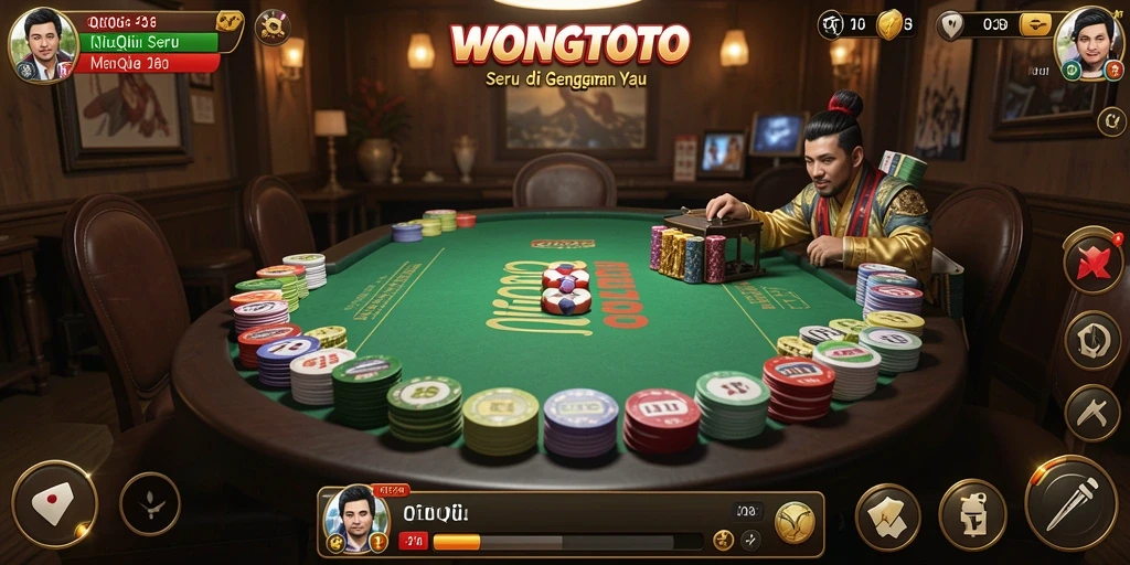 Tampilan gameplay seru QiuQiu di WONGTOTO.